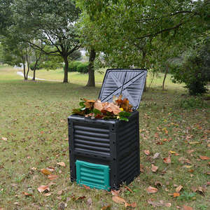 VERTAK 300L Portable Easy To Store Fertilizer Worm Plastic Composter Bin For Garden Outdoor