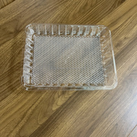 Barquette d'emballage pour viande en PET jetable avec rainures intégrées pour le drainage du sang |   Pas de coussinets absorbants supplémentaires nécessaires