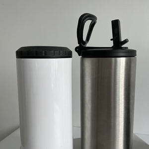 Us RTS Acero inoxidable Aislado al vacío 16oz Cerveza en blanco Flaco 4 en 1 Lata Enfriadora Lata de verano para viajes al aire libre <span class=keywords><strong>Camper</strong></span> Bebidas de hielo - Product Image 4