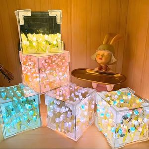 Kit <span class=keywords><strong>de</strong></span> Materiales para Lámpara Nocturna <span class=keywords><strong>de</strong></span> Tulipán Mágico Hecho a Mano, Tulipán con Luz LED Artificial, Lámpara <span class=keywords><strong>de</strong></span> Espejo <span class=keywords><strong>de</strong></span> Tulipán - Product Image 4