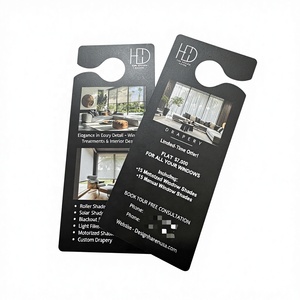 Cartellino da appendere alla porta per hotel con prezzo promozionale, personalizzato con design pubblicitario, per maniglia della porta, con messaggio 'Non disturbare', di forma irregolare - Product Image 1