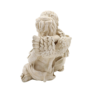 Statua di Angelo in Resina Bianca Stile Vintage Europeo, Angelo Bambino in Stile Americano per Decorazioni e Oggetti Scenografici Natalizi - Product Image 3