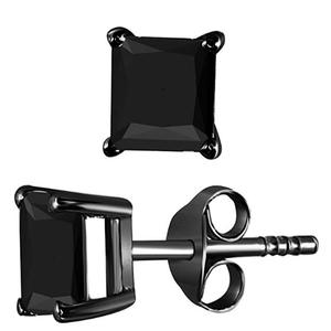 Boucles d'oreilles clous tendance en acier inoxydable avec zircone cubique <span class=keywords><strong>de</strong></span> 6 mm, serties <span class=keywords><strong>de</strong></span> clos rondes, pour hommes, femmes, unisexe, bijoux pour anniversaire et fête - Product Image 5