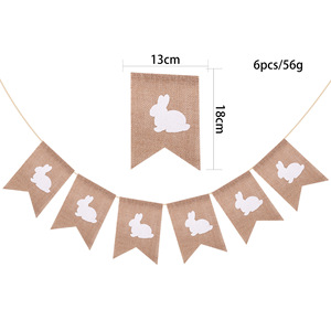 Guirnalda Decorativa de Pared con Diseño de Conejo de Pascua DAMAI, Adornos Colgantes Festivos de Primavera para Interiores y Exteriores, Artículos para Fiestas de Pascua - Product Image 2