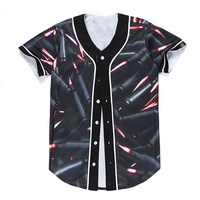 Entraînement respirant imprimé pas cher Vintage Sportswear entraînement unisexe vente en gros maillot de baseball personnalisé