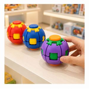 Retail Display Colorful Gear Sphere Hand Rotation <b>Toy</b> Smooth Spinner Action Stress Relief Gift Export Supplier - Product Image 6