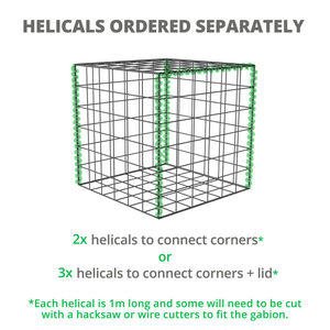 Clôture en treillis gabion 1x1x1, treillis gabion soudé galvanisé à chaud - Product Image 2
