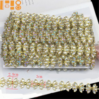 Chaîne en plastique acrylique de 2,9 cm pour la confection de nœuds de carnaval, accessoires de vêtements, chaîne de taille, accessoires vestimentaires en stock - Grande Vente