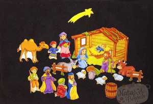 Préscolaire enfants cadeau <span class=keywords><strong>jouet</strong></span> apprentissage <span class=keywords><strong>jouet</strong></span> histoires de noël Bible <span class=keywords><strong>naissance</strong></span> de jésus nativité feutre flanelle conseil ensembles - Product Image 4