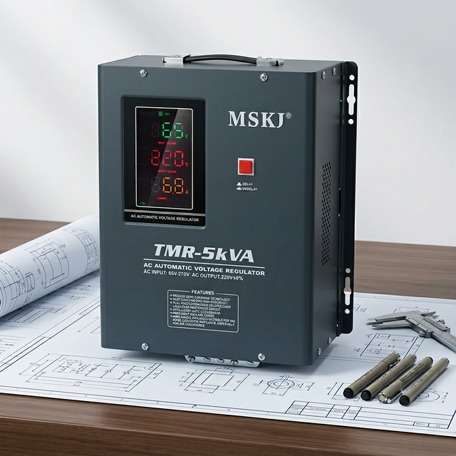 Wall Mounted 10 KVA Static AC Relay Type Wide Range Input Voltage 45-280V AVR 220V Voltage Regulators Stabilizers