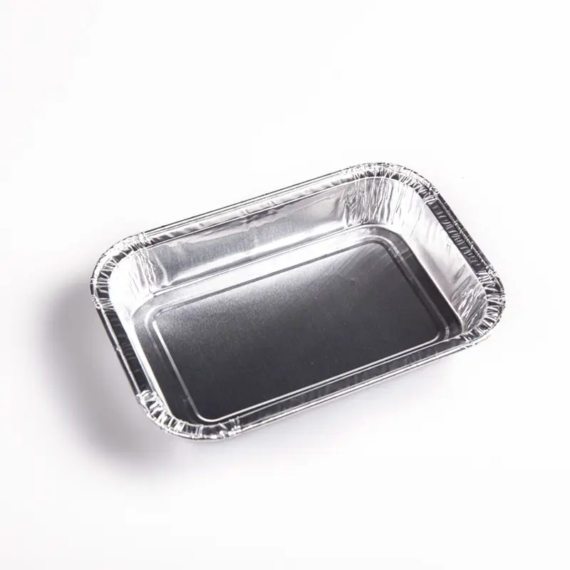 CB11 Hot Sale 300ml Tinfoil Box 160x110x27MM Aluminum Foil Container Thicken Food Foil Packaging Lid Airplane Airline Meal Tray