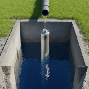 Pompe submersible pour puits profond Vevor 1,5 CV 230 V 37 GPM en acier inoxydable IP68, pompe à eau industrielle étanche - Product Image 2