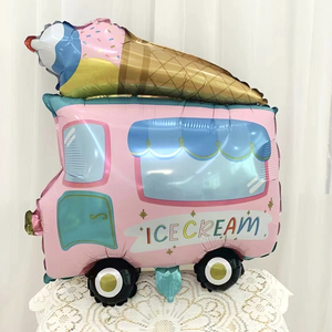 Globos de papel de aluminio para coche de dibujos animados, avión, helado, forma de coche, globo de película de aluminio, decoración de fiesta de cumpleaños, globo de coche - Product Image 6