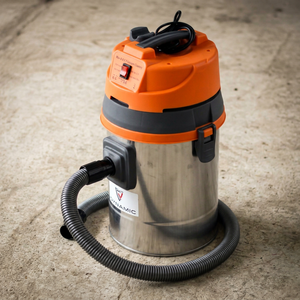 Aspiradora Portátil Naranja 220V, Diseño Compacto con Manguera Flexible y Sistema de Recolección de Polvo - Product Image 1