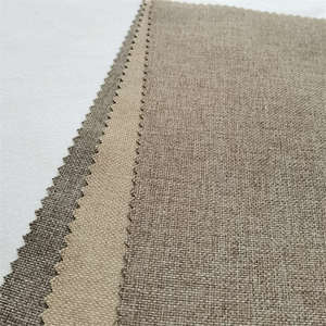 Tissu de rideau occultant de haute qualité à 3 passages, aspect lin de luxe, revêtement pour salon - Product Image 4