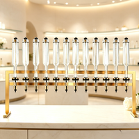 Diffuseur de parfum de luxe doré à 12 têtes, station de parfumage, machine à diffuser des parfums commerciaux pour les mariages, les spas et les fêtes