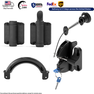 Set di Accessori per Cancello: Cerniera, Chiusura a Corda e Maniglia Ergonomica |   Nylon Rinforzato |   Inventario USA pronto per la spedizione - Product Image 1