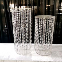 C-204 multicouche usine directe Transparent acrylique gâteau support romantique cristal mariage pièce maîtresse décoration de Table petite taille