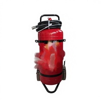 Extincteur à eau de classe A SANHUI 25L/45L en acier inoxydable rouge sur roues avec garantie de 36 mois, certifié GB 4351.1-2005