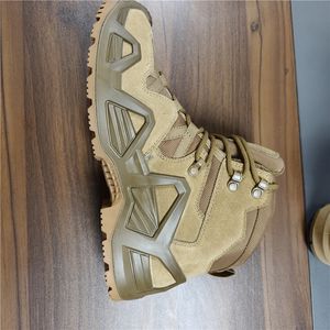 Bottes tactiques montantes en cuir de vachette suédé vert personnalisées TSB21 - Product Image 6