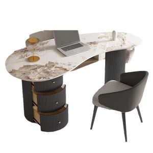 Moderno Cyber Celebrity Light Luxury Rock Board Panel Consulta médica Recepción Mesa de negociación Escritorio para el hogar Escritorios de oficina - Product Image 5