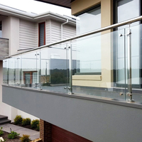 Balustrade de balcon en verre balustrade d'escalier piscine matériel de clôture accessoires en acier inoxydable support de bras araignée