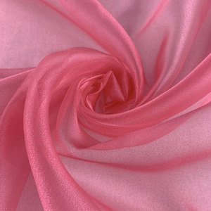 Rouleau d'organza rose doux de qualité supérieure, écologique, en gros, pour robes de soirée et jupes de luxe pour femmes, tissu en organza de soie et polyester - Product Image 3