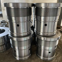 Pièces de vérin hydraulique pour excavatrice R210-7 R220-7 R220-9S R225-7 CAT320C E320C : Écrou de tête de vérin de bras de godet et de flèche avec piston