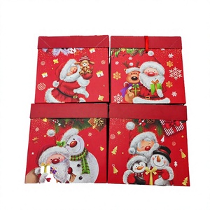 ERPS.L. <b>Christmas</b> Square Plastic <b>Box</b> Model 29865 22x22x22cm Holiday Gift Storage Decorative Packaging Made in China - Product Image 2