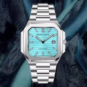 2025 New Hot Selling Ultrathin Cubic <b>Watch</b> for Men Quartz Wristwatch Sapphire Green Color Luminous Waterproof - Product Image 1