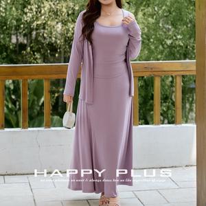 N9270 Débardeur en modal pour femme grande taille, col rond, froncé sur les côtés, coupe ample, couleur unie, en jersey respirant - Product Image 2