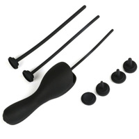 Dilatateur urétral vibrant en silicone pour entraînement SM, modèle œil de cheval, insérable