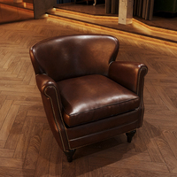 Canapé de bar à cigares et whisky de style américain moderne, table et chaises pour café, combinaison de mobilier commercial extérieur pour hôtel, chaise Tiger