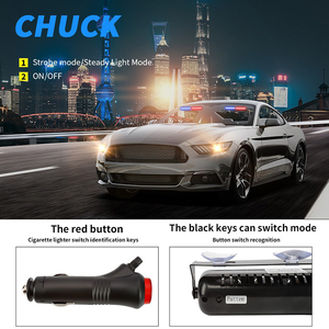 4 <strong>LED</strong> 12V <strong>Strobe</strong> Flashing Light for Car Truck Windshield Suction Cup Safety Emergency <strong>Flasher</strong> Beacon Warning Lamp Assembly - Product Image 4