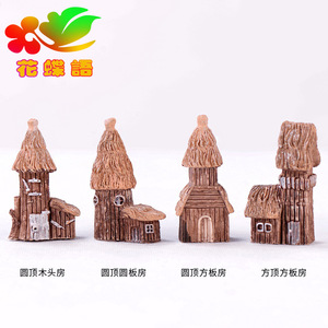 Petites décorations de maison Weij, style campagnard en bois, rétro, château en bois, décoration d'arrière-plan, artisanat pour la maison, cadeau - Product Image 1