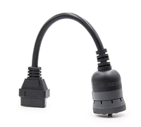Cable de Diagnóstico de Alta Resistencia J1939 de 9 Pines Hembra a OBD2 de 16 Pines Hembra para Camiones Diésel Cummins, Adaptador de Escáner de Motor