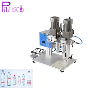 Semi-Auto Desktop Pneumatische Schroef Capping Machine Voor Pneumatische Spray Plastic Fles