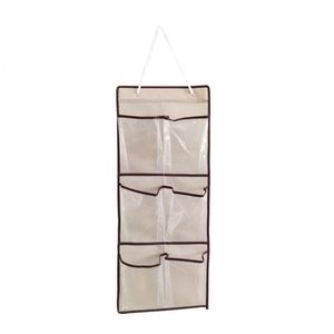 6 Pocket with PVC Over the Door Hanging Shoe and Accessories Storage Organizer - Product Image 1