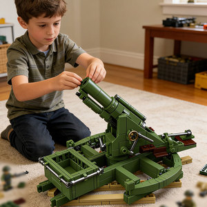 Juego de Construcción de Cañón de Juguete Histórico Militar, Modelo de Obús Pesado BL de 9.2 Pulgadas de la Primera Guerra Mundial, Venta al Por Mayor - Product Image 4