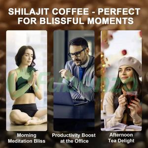 Café instantané en poudre de champignons Shilajit pour adultes, marque privée, café instantané au <span class=keywords><strong>guarana</strong></span>, chaga, cordyceps, ashwagandha, santé immunitaire et digestive - Product Image 6