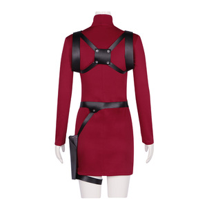 Disfraz de Cosplay de Anime para Adultos, Modelo Red Ada Wong, para <span class=keywords><strong>4</strong></span> Personas, Material de Poliéster, Vestidos para Mujeres, Fiestas de Halloween, Venta al Por Mayor - Product Image 3