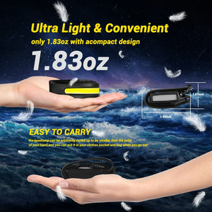 Linterna Frontal LED Recargable, Linterna Frontal con Sensor de Alto Lumen y 8 Modos, Esencial para Acampar, Impermeable para Senderismo y Ciclismo - Product Image 5