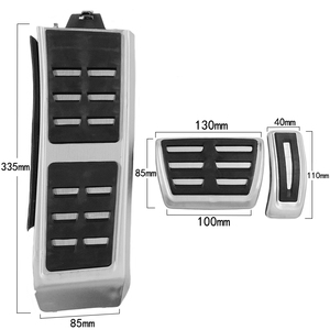 Carmilla pour <span class=keywords><strong>Audi</strong></span> A4 B8 A6 A7 A8 S4 RS4 A5 <span class=keywords><strong>S5</strong></span> RS5 8T Q5 SQ5 8R couvercle de pédale de frein à carburant pédales de voiture Kits intérieurs accessoires Auto - Product Image 3