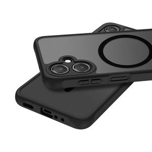 Funda de teléfono magnética translúcida para <span class=keywords><strong>Samsung</strong></span> A17 S25 Ultra 24 Plus S23 S22 A25 A06 A56 A16 A26 cubierta de <span class=keywords><strong>cargador</strong></span> inalámbrico mate de piel - Product Image 3