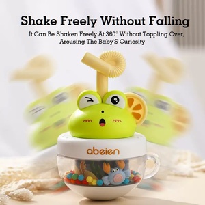 KSF-Gobelet Montessori en plastique pour la salle de bain, jouet confortable pour <span class=keywords><strong>bébé</strong></span>, avec grenouille - Product Image 5