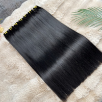 Lot de Cheveux Humains Indiens Double Drawn Grade 12A, Raides Comme des Baguettes, Vierge Non Traitée, pour Salons de Beauté (Vente en Gros)