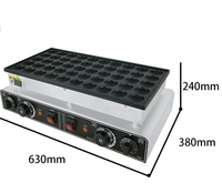 Mini fabricant de muffins gaufrier électrique commercial gaufrier antiadhésif en acier inoxydable