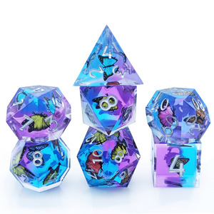 שרף קוביה באיכות גבוהה שקוף דציף rpg cthulhu אביזרים משחק קוביות קוביות D & d שרף קוביות - Product Image 1