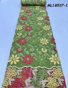 Nouveau style de tissu en dentelle africaine, voile <span class=keywords><strong>suisse</strong></span> 100 % coton, dentelle <span class=keywords><strong>suisse</strong></span> en voile en <span class=keywords><strong>Suisse</strong></span> 2026, matière pour vêtements en dentelle sèche - Product Image 2