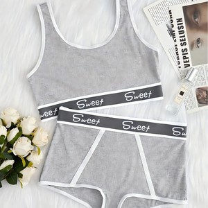 Set di Lingerie Sportiva Traspirante da Donna, Reggiseno Push-up e Slip Senza Cuciture, Comfort e Supporto Migliorati, Alla Moda per Uso Quotidiano - Product Image 4